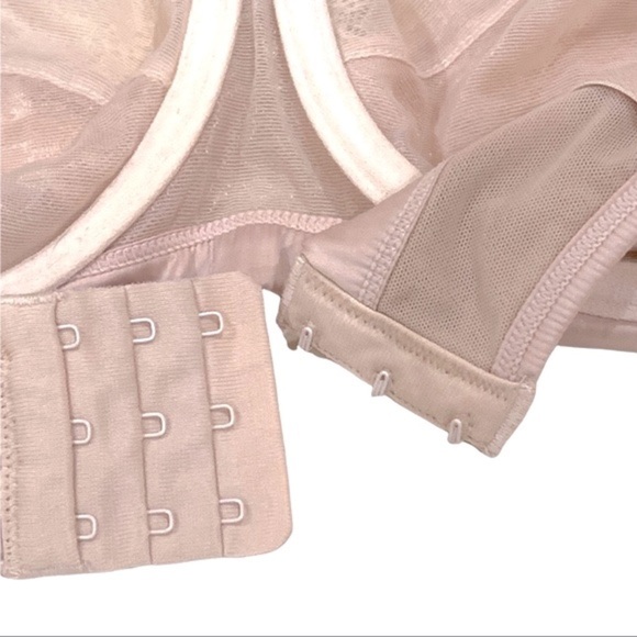 Adore Me bra light dusty rose lace & satin unlined underwire 38DDD - Picture 9 of 10